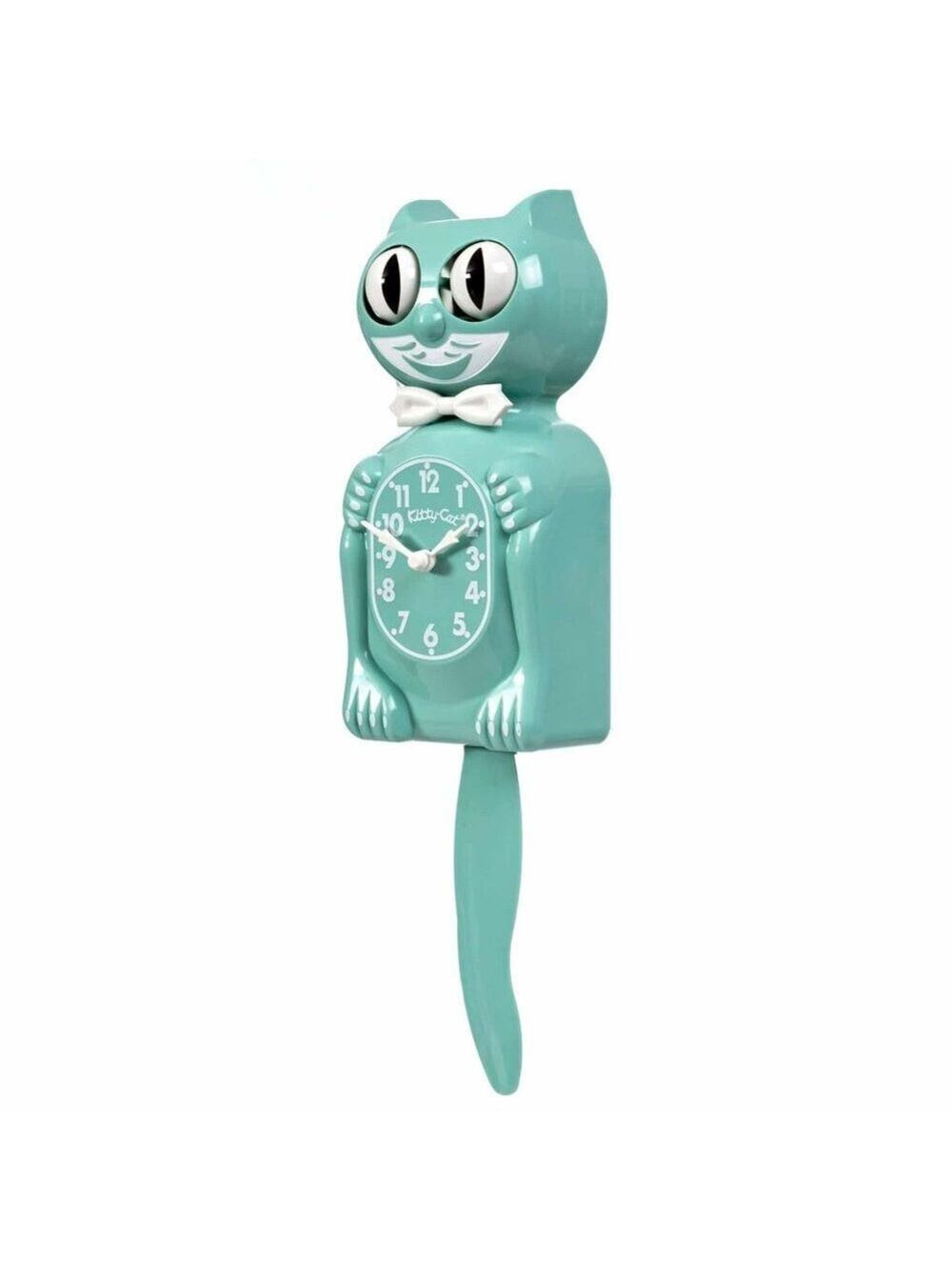 Ocean Waves Green Kitty-Cat Kit-Cat clock Kat Klock - Picture 3 of 4